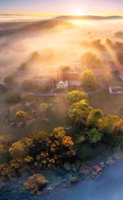 ORPHANAGE IN  MIST